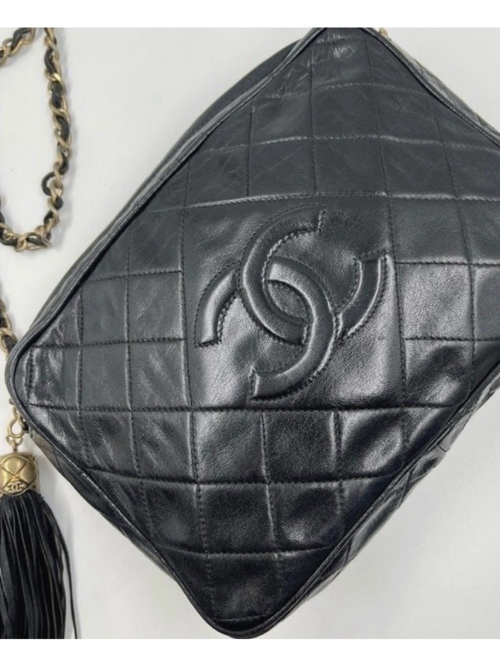 Quilted Lambskin Leather Handbag